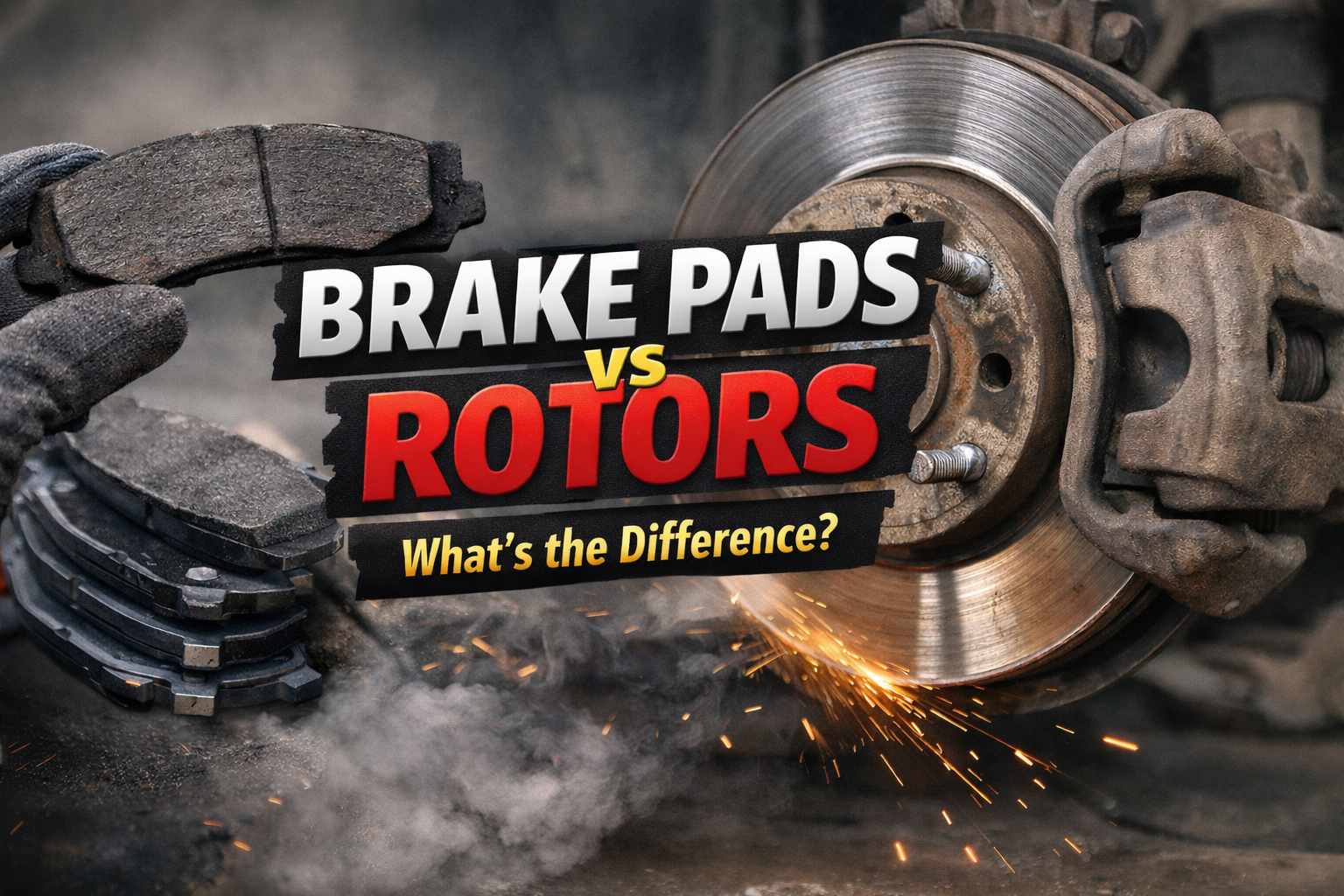 Brake pads vs rotors comparison