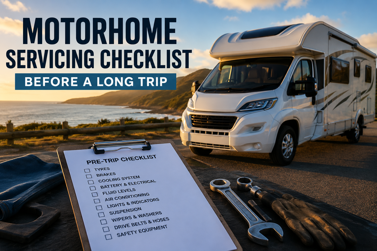 Motorhome Servicing Checklist Before a Long Trip